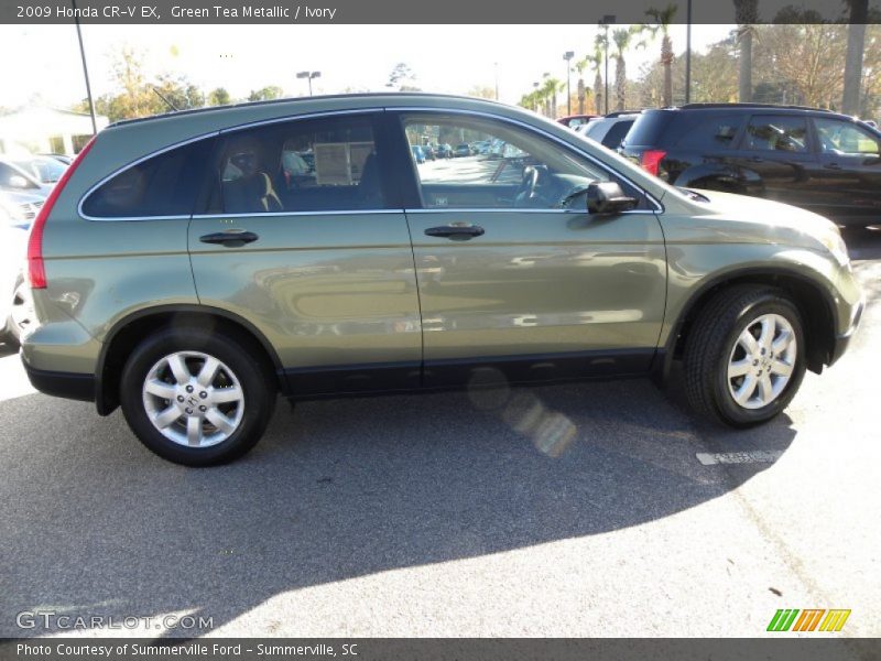 Green Tea Metallic / Ivory 2009 Honda CR-V EX