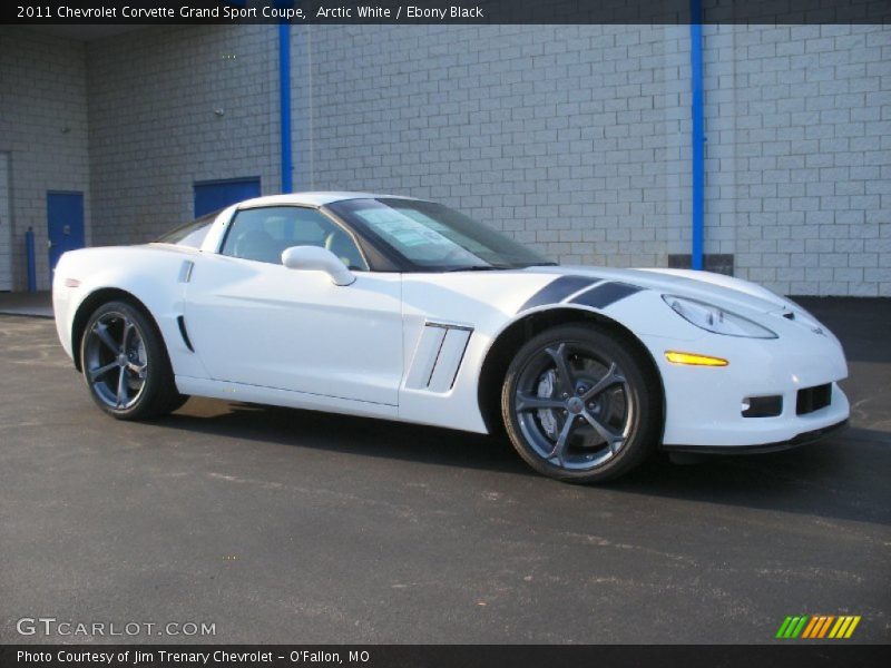 Arctic White / Ebony Black 2011 Chevrolet Corvette Grand Sport Coupe