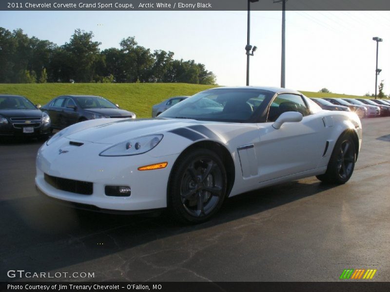 Arctic White / Ebony Black 2011 Chevrolet Corvette Grand Sport Coupe