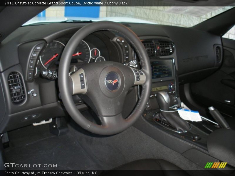 Arctic White / Ebony Black 2011 Chevrolet Corvette Grand Sport Coupe