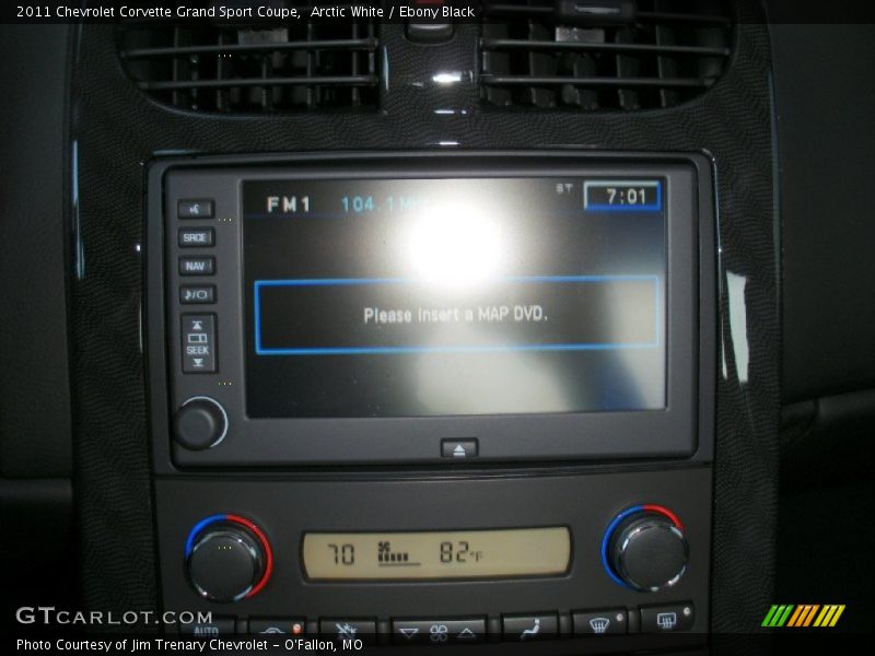Arctic White / Ebony Black 2011 Chevrolet Corvette Grand Sport Coupe