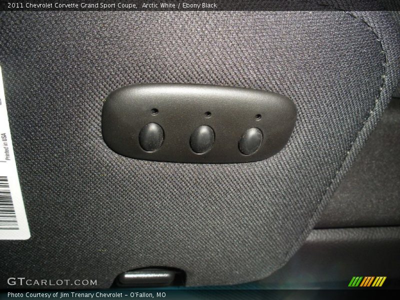 Arctic White / Ebony Black 2011 Chevrolet Corvette Grand Sport Coupe