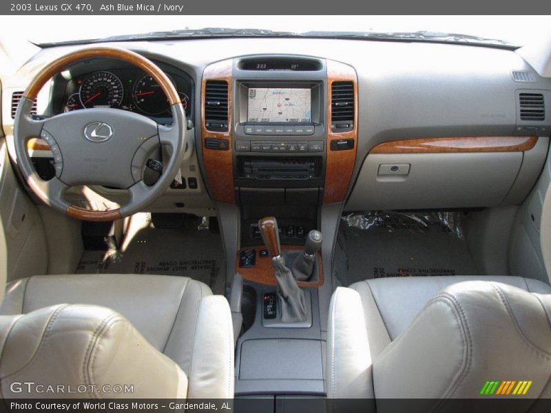 Ash Blue Mica / Ivory 2003 Lexus GX 470