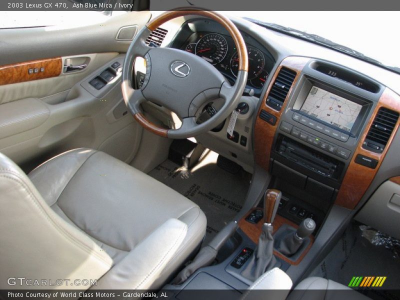 Ash Blue Mica / Ivory 2003 Lexus GX 470