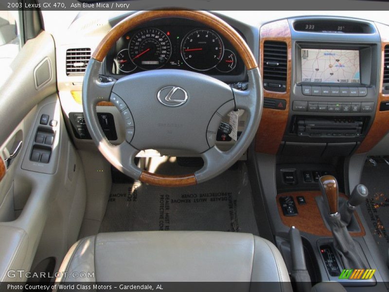 Ash Blue Mica / Ivory 2003 Lexus GX 470