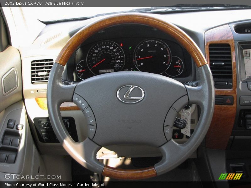 Ash Blue Mica / Ivory 2003 Lexus GX 470