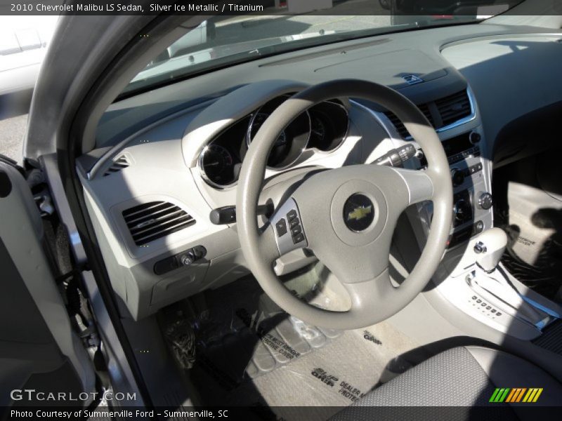 Silver Ice Metallic / Titanium 2010 Chevrolet Malibu LS Sedan