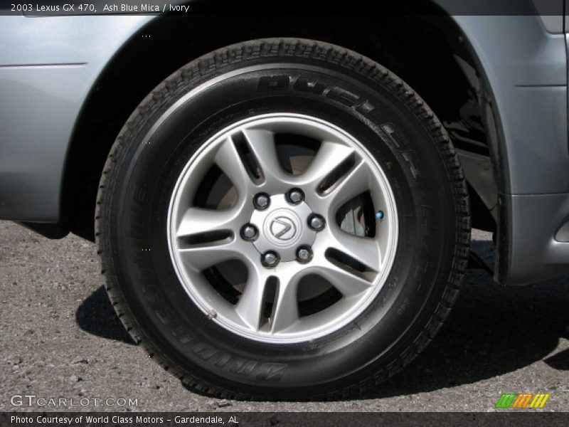 Ash Blue Mica / Ivory 2003 Lexus GX 470