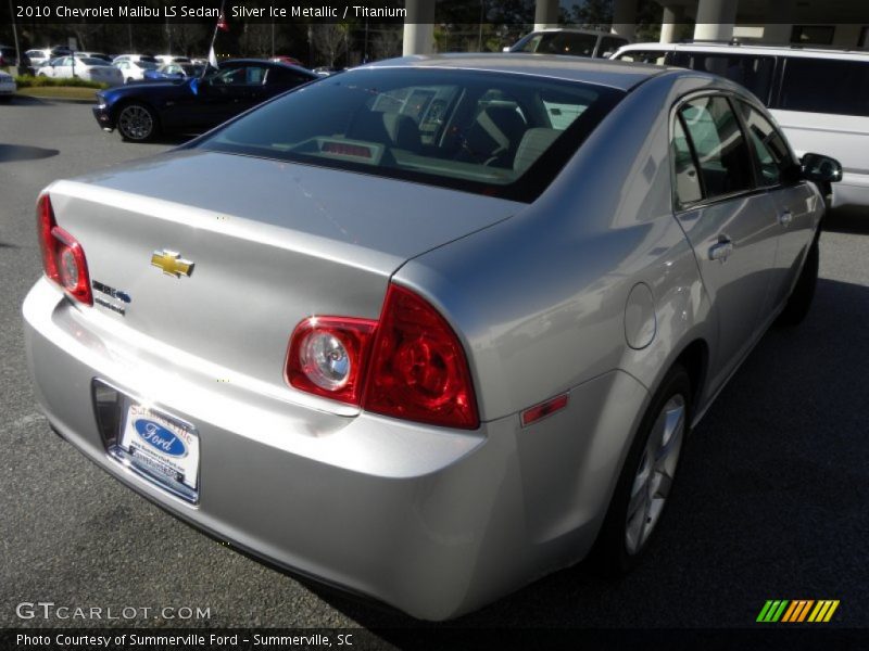 Silver Ice Metallic / Titanium 2010 Chevrolet Malibu LS Sedan