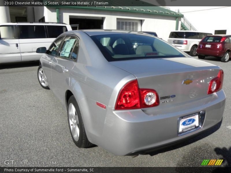Silver Ice Metallic / Titanium 2010 Chevrolet Malibu LS Sedan