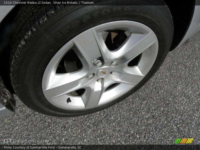 Silver Ice Metallic / Titanium 2010 Chevrolet Malibu LS Sedan