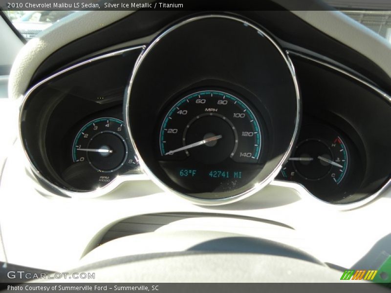 Silver Ice Metallic / Titanium 2010 Chevrolet Malibu LS Sedan
