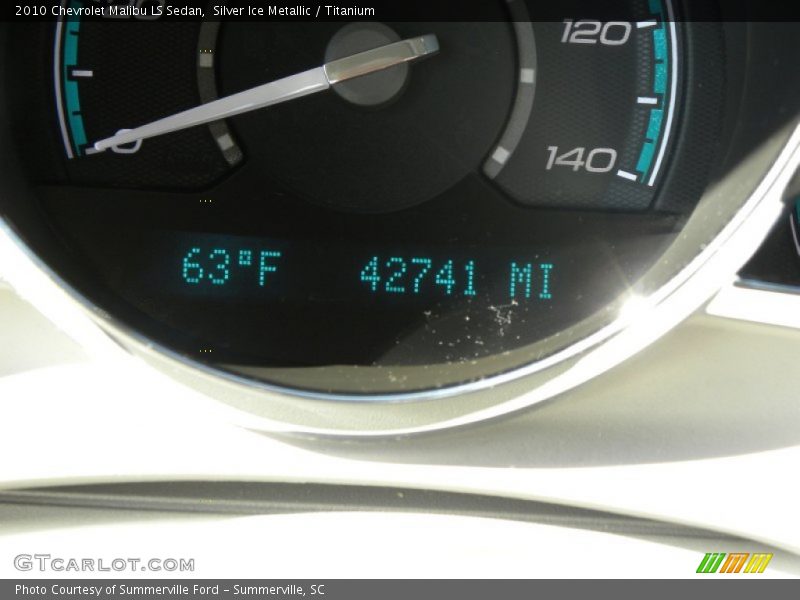 Silver Ice Metallic / Titanium 2010 Chevrolet Malibu LS Sedan