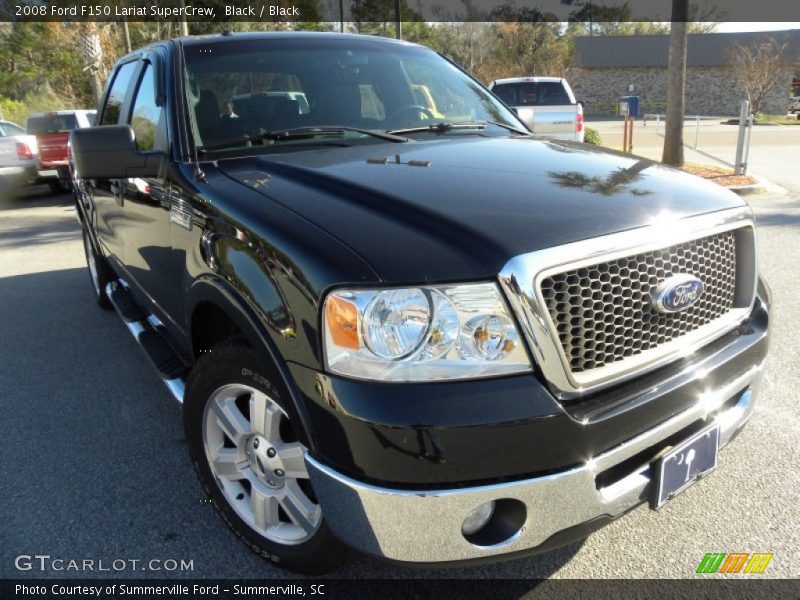 Black / Black 2008 Ford F150 Lariat SuperCrew