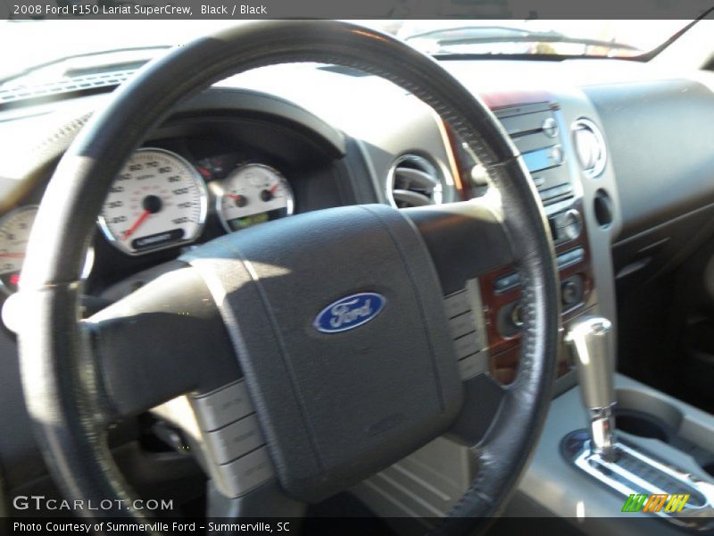 Black / Black 2008 Ford F150 Lariat SuperCrew