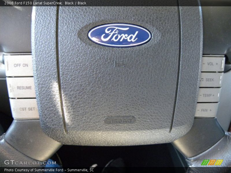 Black / Black 2008 Ford F150 Lariat SuperCrew