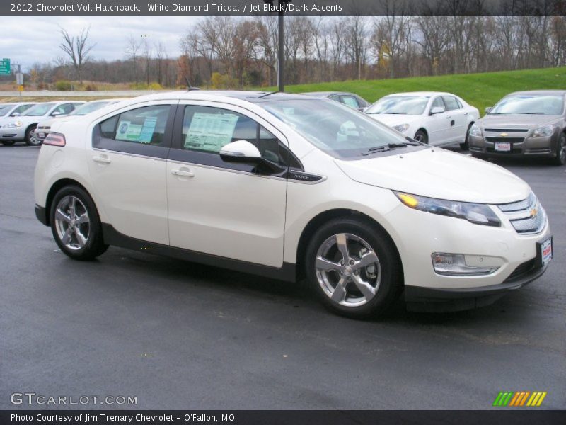 White Diamond Tricoat / Jet Black/Dark Accents 2012 Chevrolet Volt Hatchback