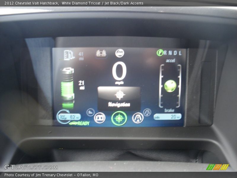 White Diamond Tricoat / Jet Black/Dark Accents 2012 Chevrolet Volt Hatchback