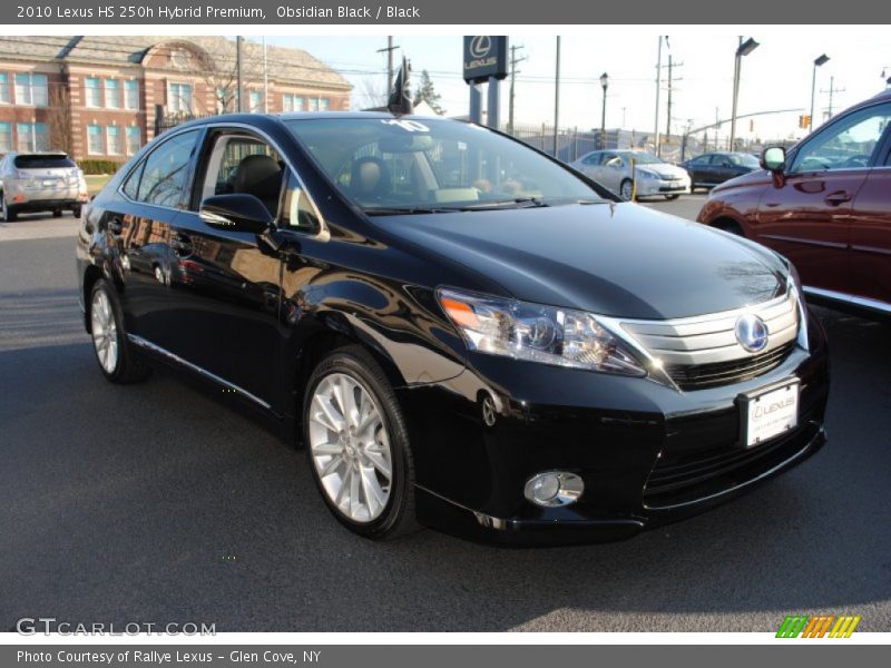 Obsidian Black / Black 2010 Lexus HS 250h Hybrid Premium