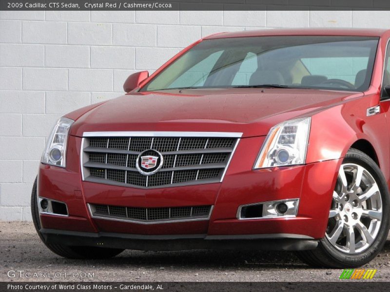 Crystal Red / Cashmere/Cocoa 2009 Cadillac CTS Sedan