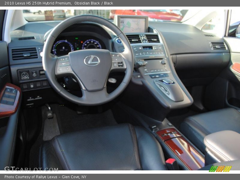 Obsidian Black / Black 2010 Lexus HS 250h Hybrid Premium