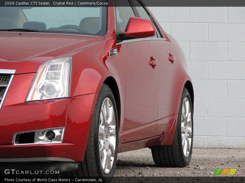 Crystal Red / Cashmere/Cocoa 2009 Cadillac CTS Sedan