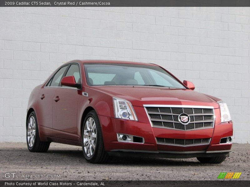 Crystal Red / Cashmere/Cocoa 2009 Cadillac CTS Sedan