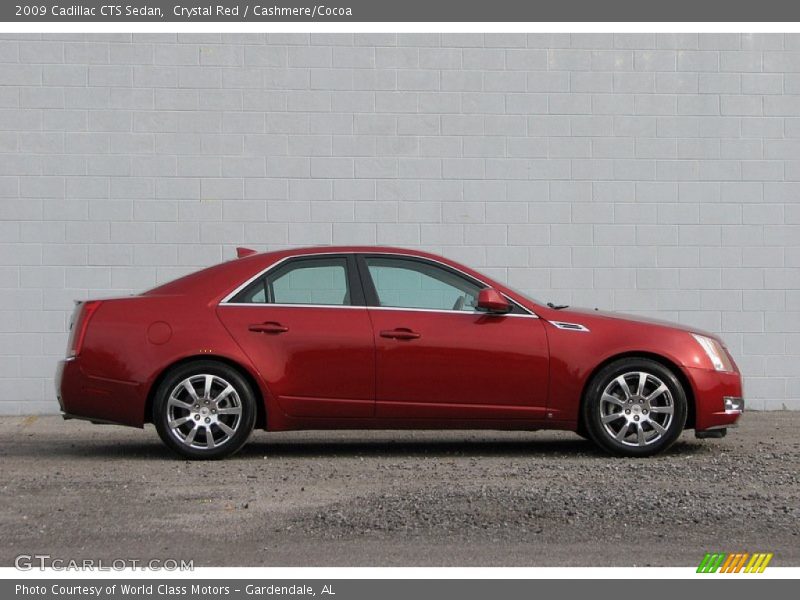 Crystal Red / Cashmere/Cocoa 2009 Cadillac CTS Sedan