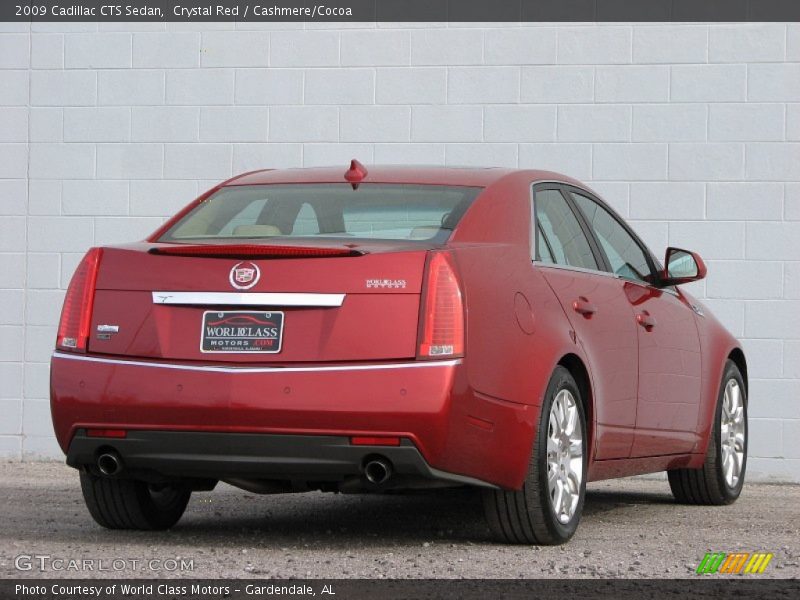 Crystal Red / Cashmere/Cocoa 2009 Cadillac CTS Sedan