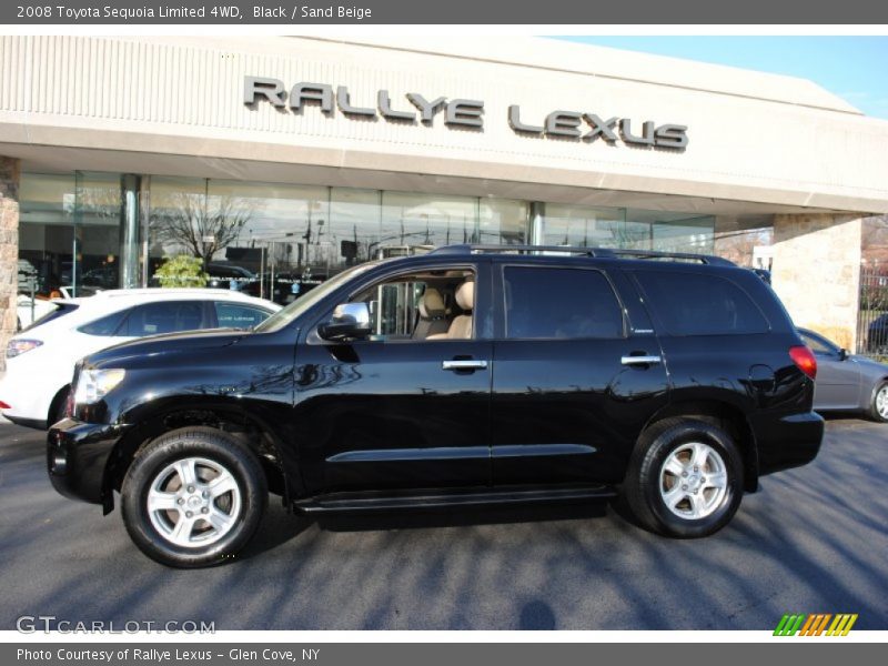 Black / Sand Beige 2008 Toyota Sequoia Limited 4WD