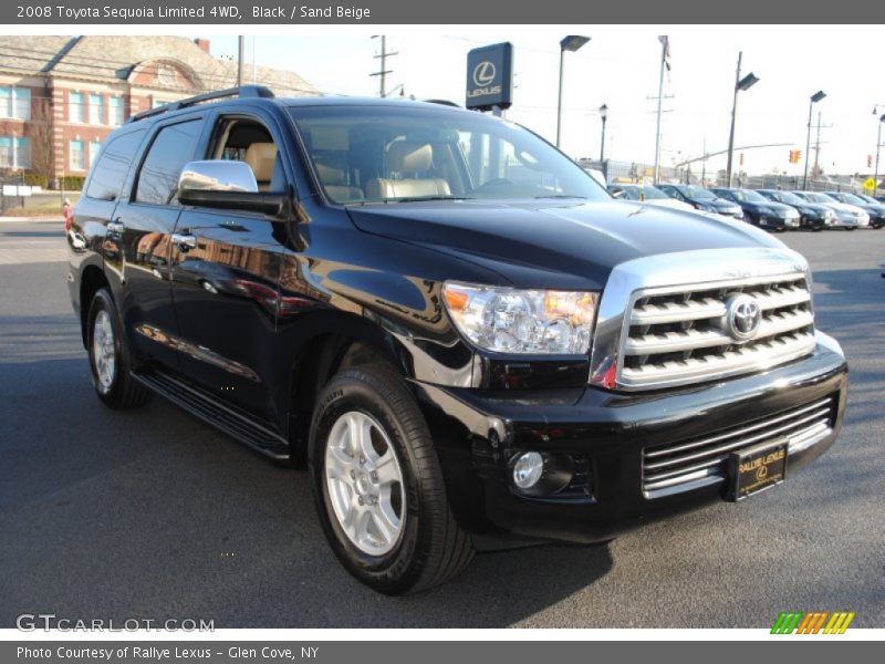 Black / Sand Beige 2008 Toyota Sequoia Limited 4WD