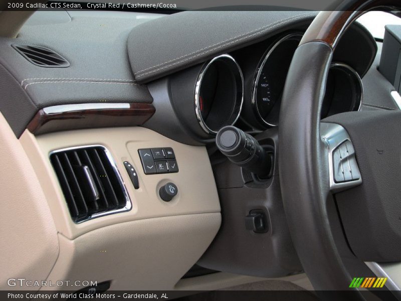 Crystal Red / Cashmere/Cocoa 2009 Cadillac CTS Sedan