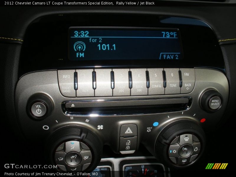 Audio System of 2012 Camaro LT Coupe Transformers Special Edition