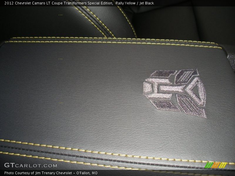 Embossed Transformers console - 2012 Chevrolet Camaro LT Coupe Transformers Special Edition