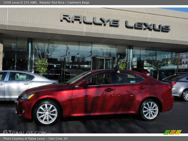 Matador Red Mica / Cashmere Beige 2008 Lexus IS 250 AWD