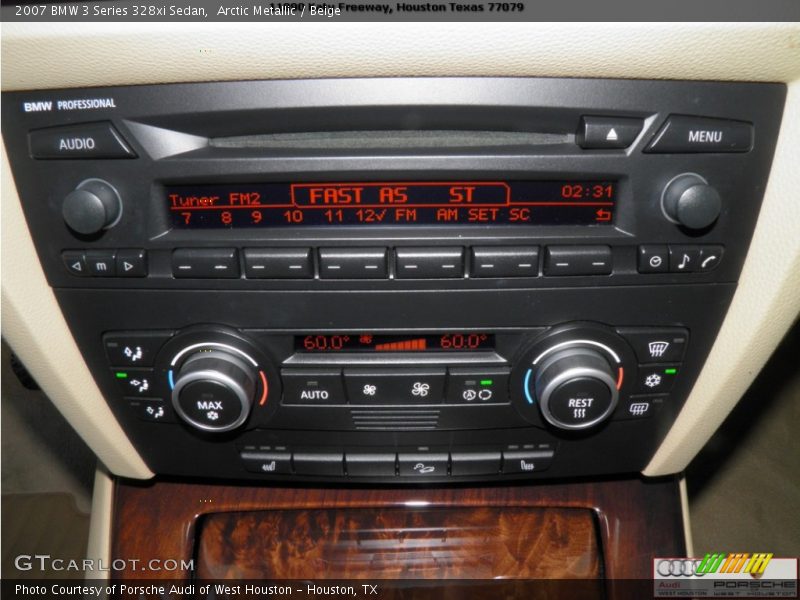 Arctic Metallic / Beige 2007 BMW 3 Series 328xi Sedan