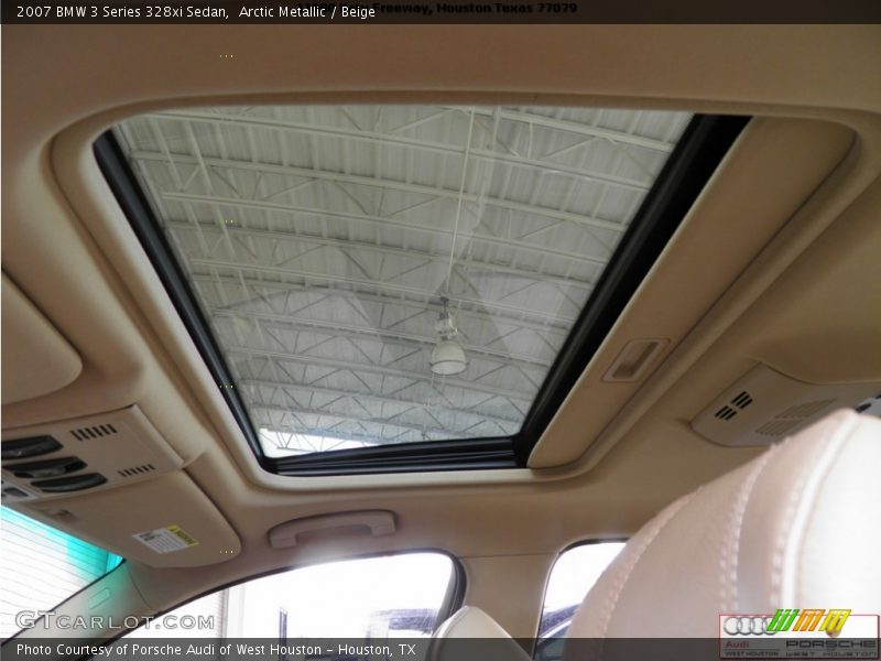 Arctic Metallic / Beige 2007 BMW 3 Series 328xi Sedan