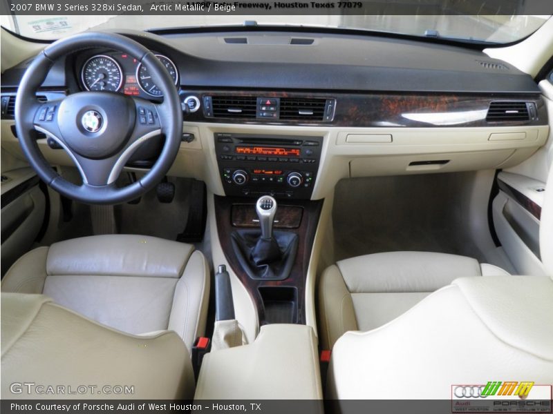 Arctic Metallic / Beige 2007 BMW 3 Series 328xi Sedan