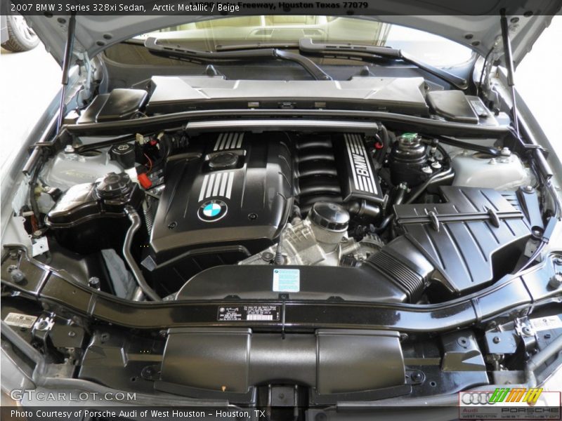 Arctic Metallic / Beige 2007 BMW 3 Series 328xi Sedan