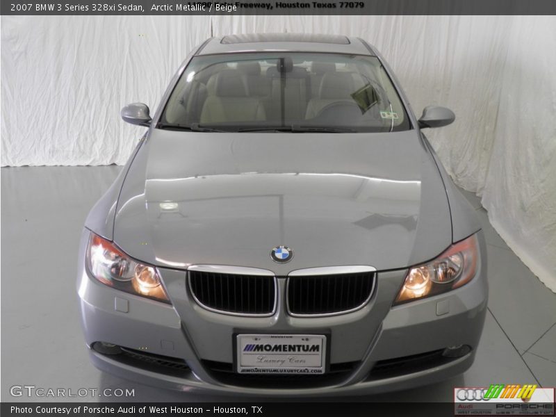 Arctic Metallic / Beige 2007 BMW 3 Series 328xi Sedan