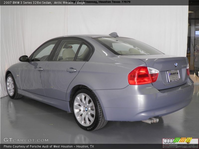 Arctic Metallic / Beige 2007 BMW 3 Series 328xi Sedan