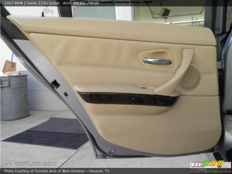 Arctic Metallic / Beige 2007 BMW 3 Series 328xi Sedan