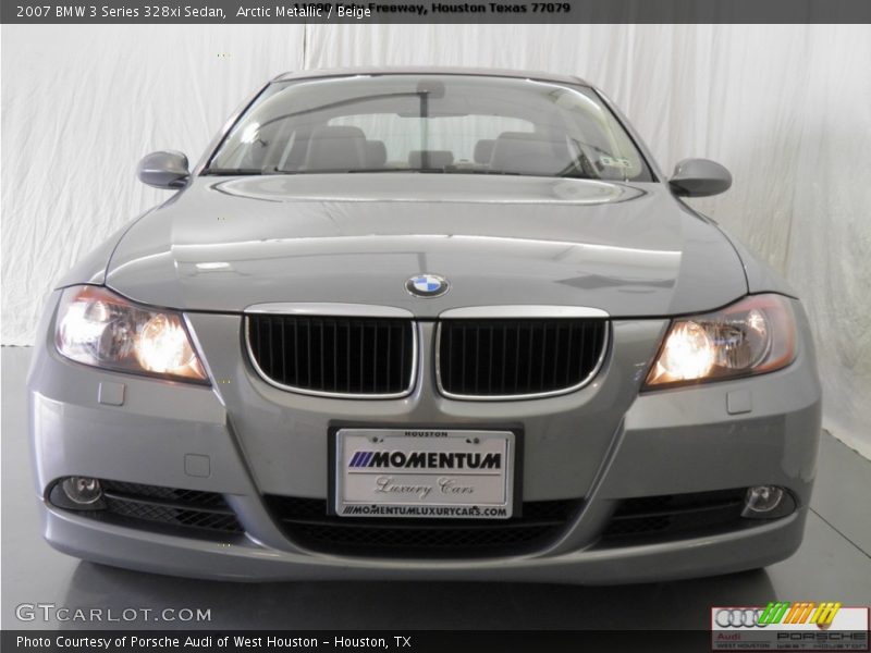 Arctic Metallic / Beige 2007 BMW 3 Series 328xi Sedan