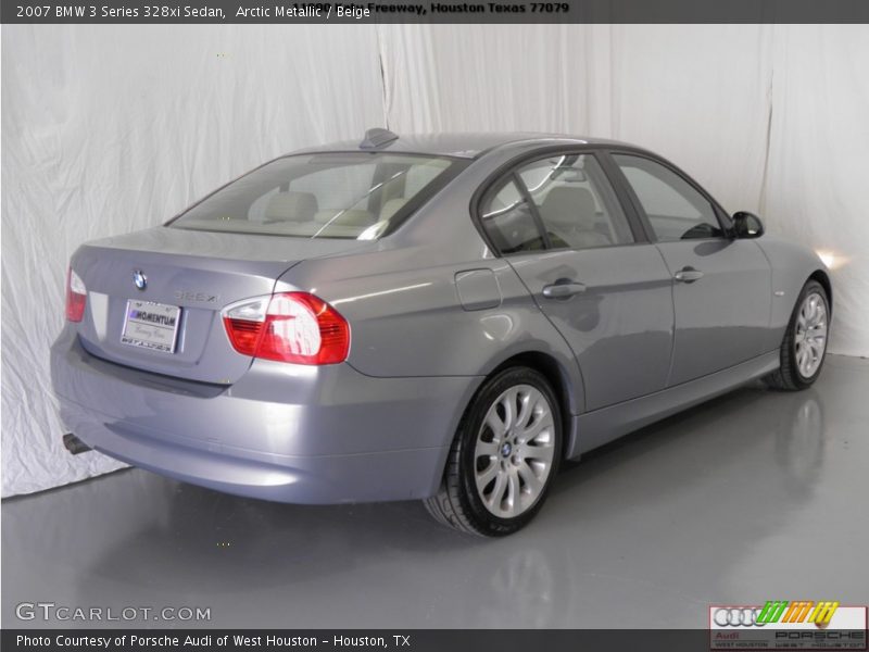 Arctic Metallic / Beige 2007 BMW 3 Series 328xi Sedan