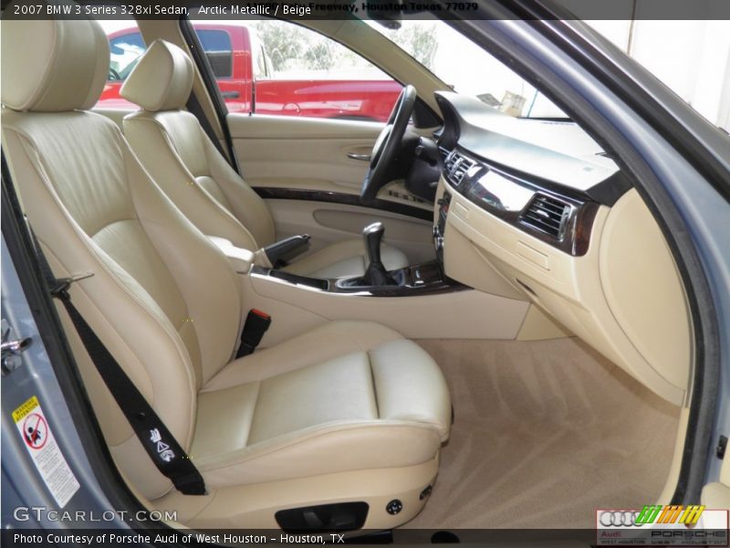 Arctic Metallic / Beige 2007 BMW 3 Series 328xi Sedan