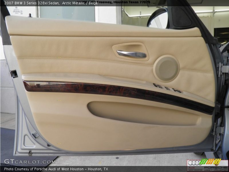 Arctic Metallic / Beige 2007 BMW 3 Series 328xi Sedan