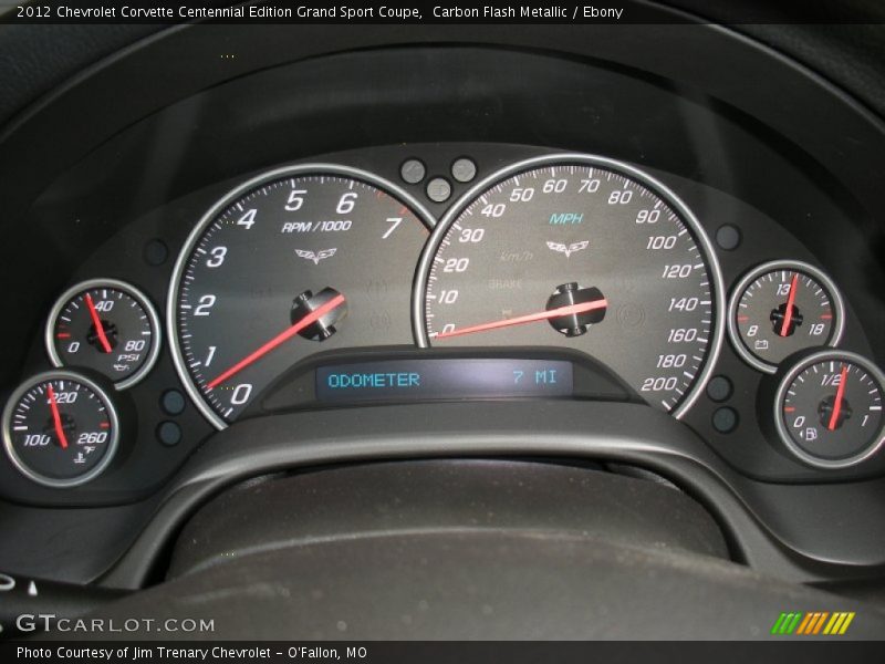  2012 Corvette Centennial Edition Grand Sport Coupe Centennial Edition Grand Sport Coupe Gauges