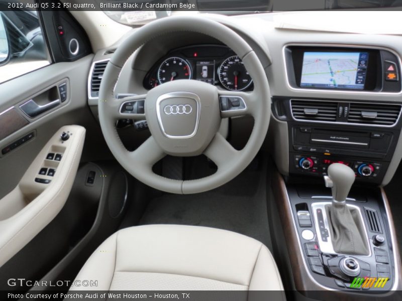 Brilliant Black / Cardamom Beige 2012 Audi Q5 3.2 FSI quattro