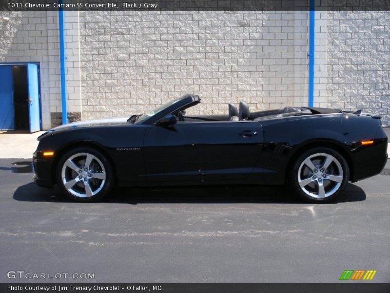 Black / Gray 2011 Chevrolet Camaro SS Convertible
