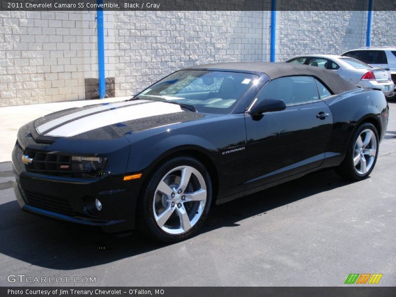 Black / Gray 2011 Chevrolet Camaro SS Convertible